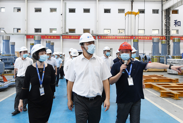 杭州市副市长柯吉欣一行调研龙八国际股份