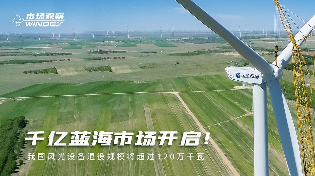 【市场观察】 千亿蓝海市场开启：我国风光设备退役规模将超过120万千瓦